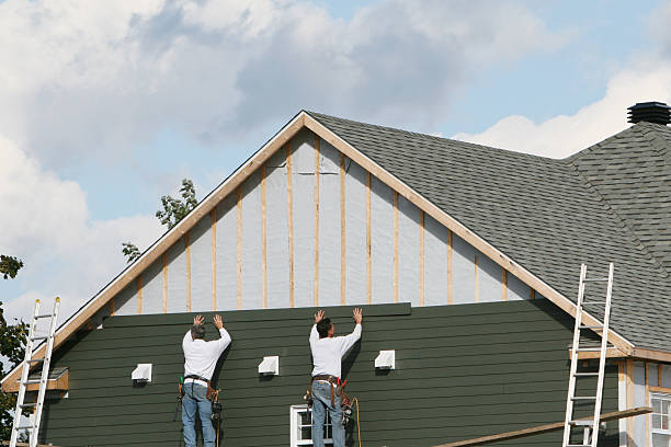 Professional Siding Installation technician working in West End, NY